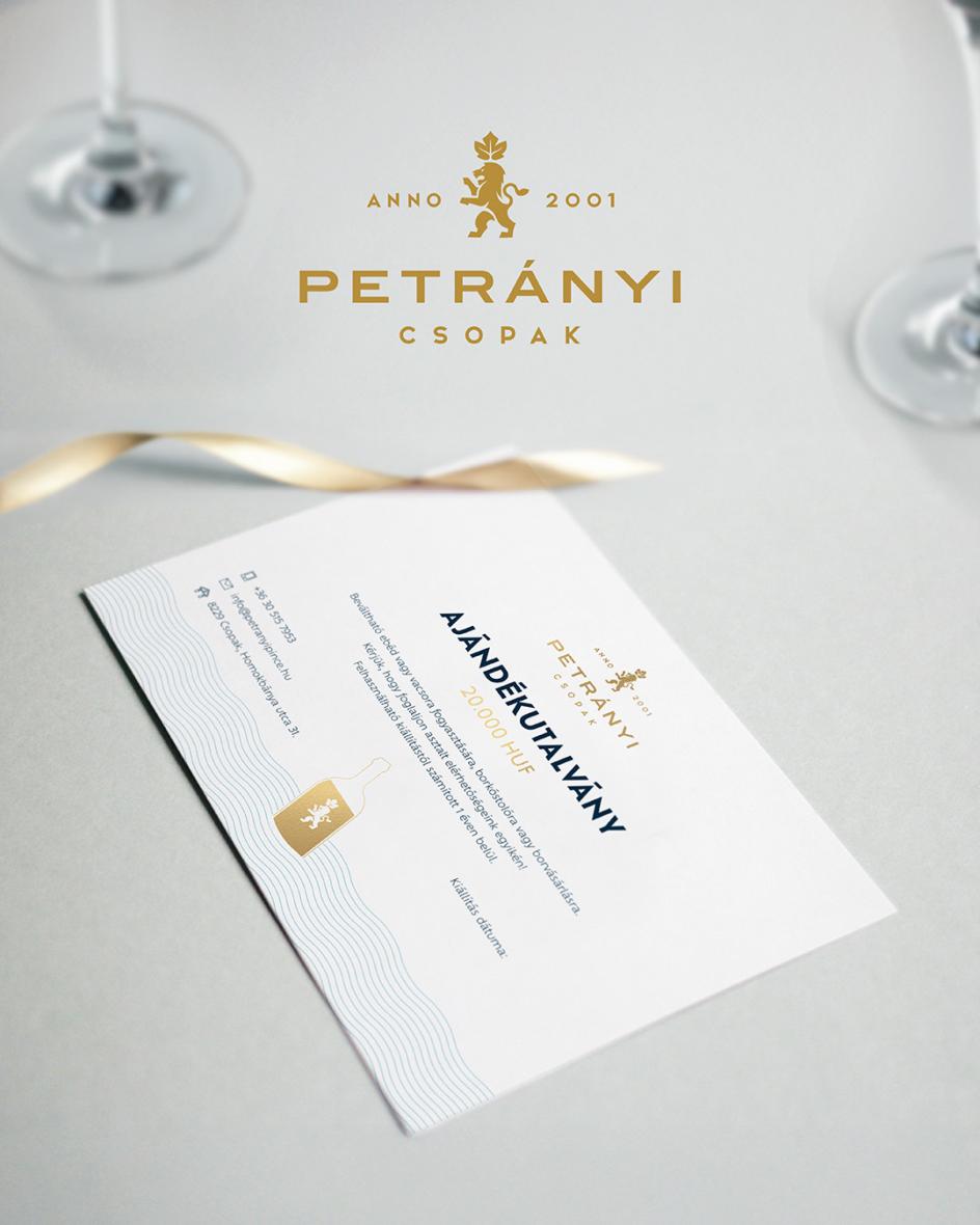 Petrányi Csopak ajándékutalvány