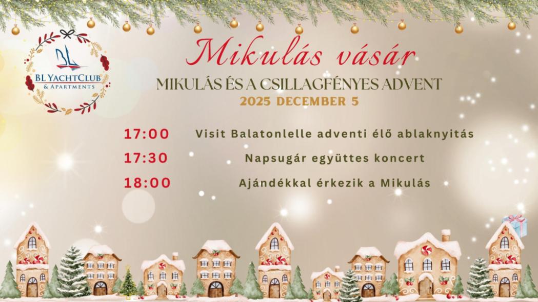 Mikulás és a csillagfényes advent a BL YachtClubban