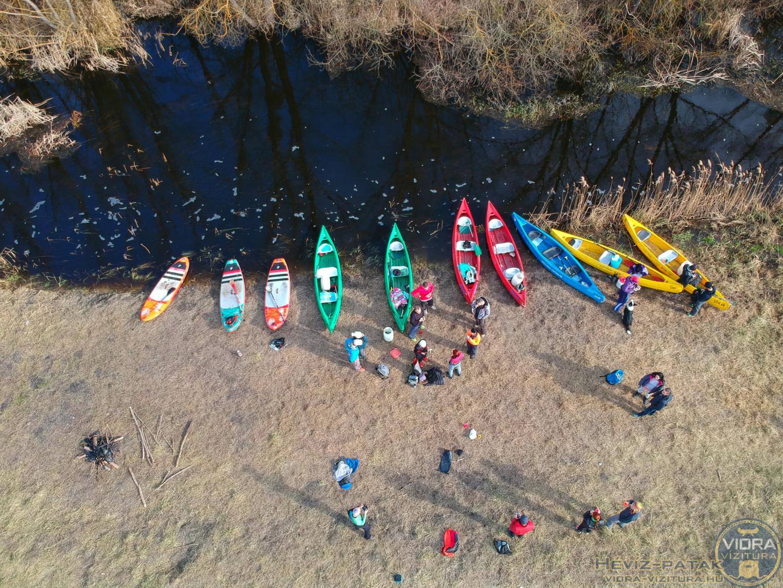 Hévíz-patak téli vízitúra