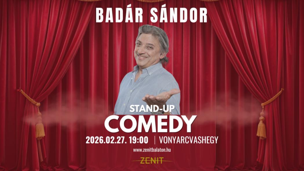 Badár Sándor humorista önálló estje a Zenit Balatonban