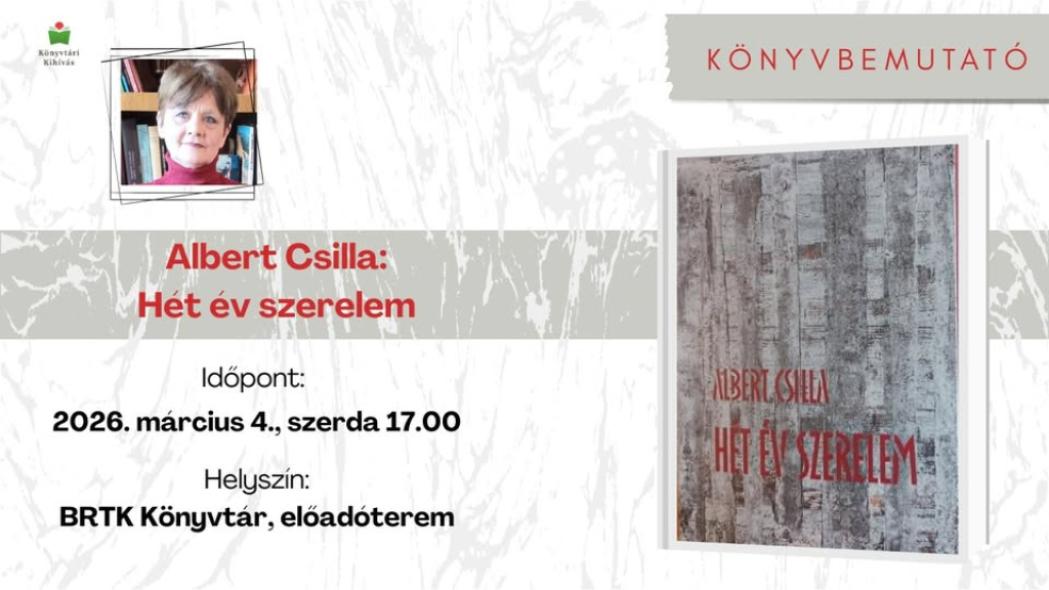 Hét év szerelem - Albert Csilla könyvbemutatója Siófokon